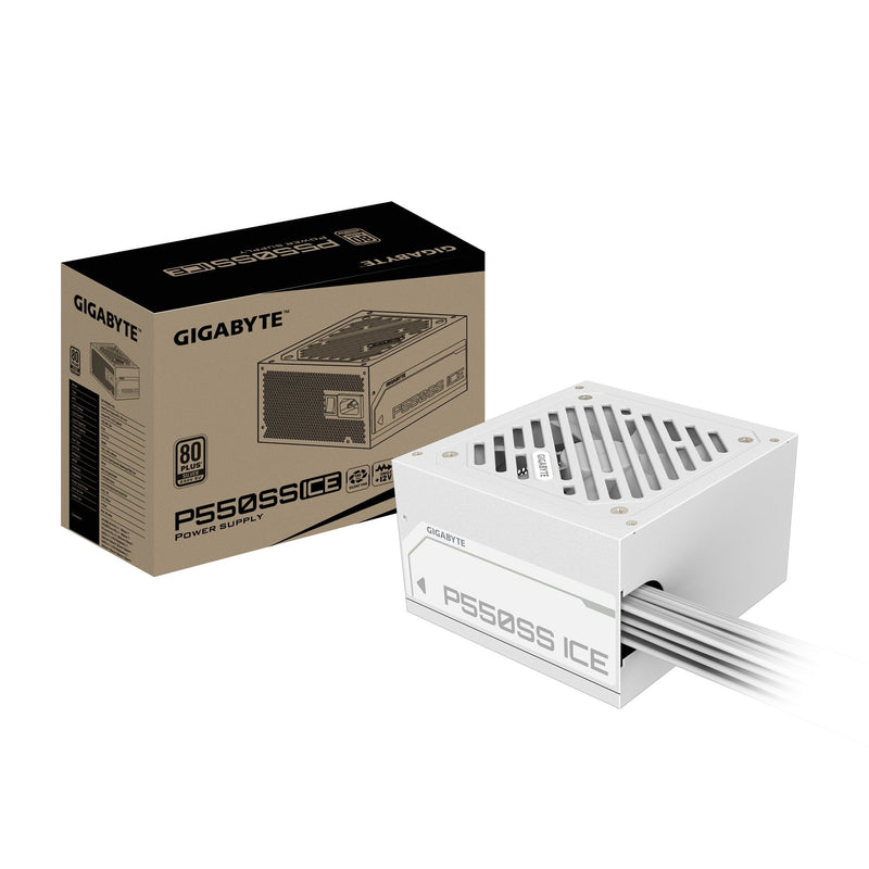Gigabyte Power Supply GP-P550SS Ice 550 Watts Eficiencia 80 Plus Silver Pfc Activo Mtbf 100000 Horas GP-P550SS