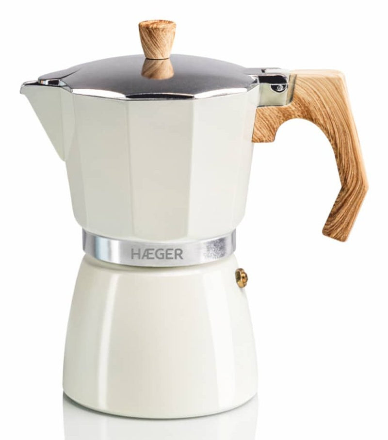 Haeger Hag Coffee Machine Italiana Moka 6 Beige