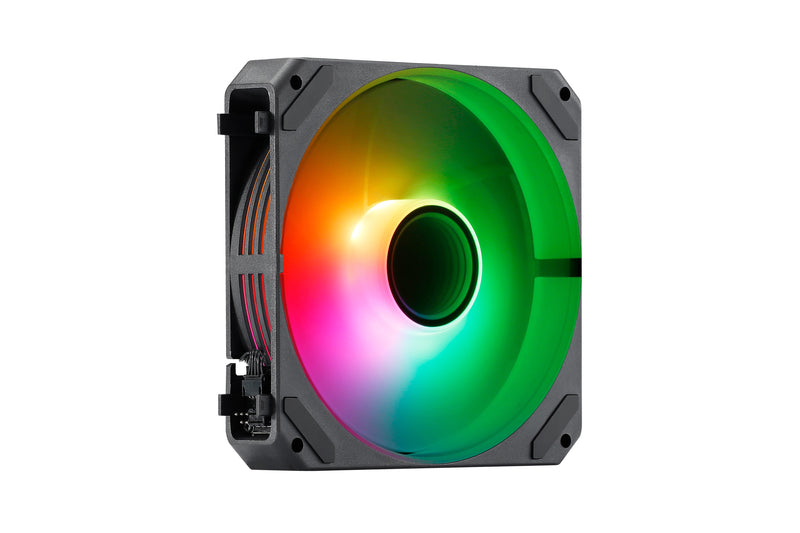 Abysm Gaming Arclight 2.0 ARGB Black Pack 3 Fans 120MM With Iluminacion ARGB - Speed Max. 1500RPM - Connection