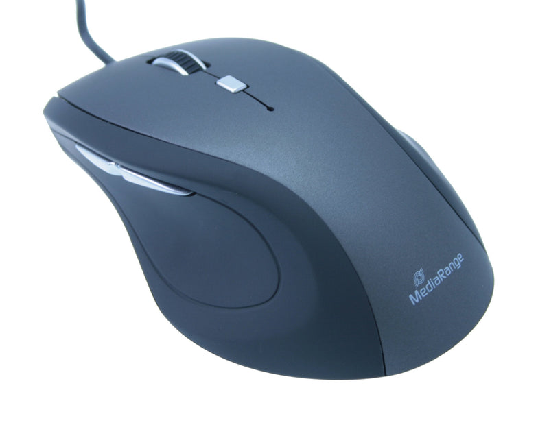 Mediarange MROS202 Mouse USB Type a Óptico 2400 DPI Mano Derecha