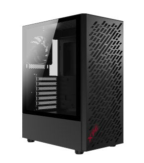 Xpg Tower Gaming Valor Air Glass Tempered Black