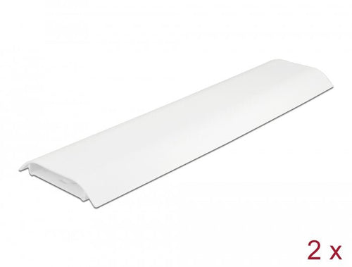 Delock Canaleta Cables Self-adhesive With Cable Fijación 85 X 10MM - Length 300MM 2 Units White — image 1