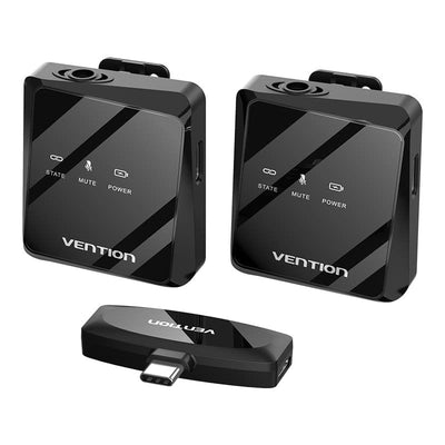 Vention Microphone Wireless With Clip NCBB0 USB Type-c Includes Receptor 2 Units — image 1
