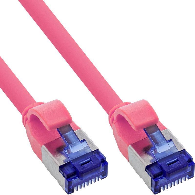 Inline® Network Cable Slim, CAT.6A, S/FTP, Tpe (lszh) Flexible, PoE, Magenta 20M