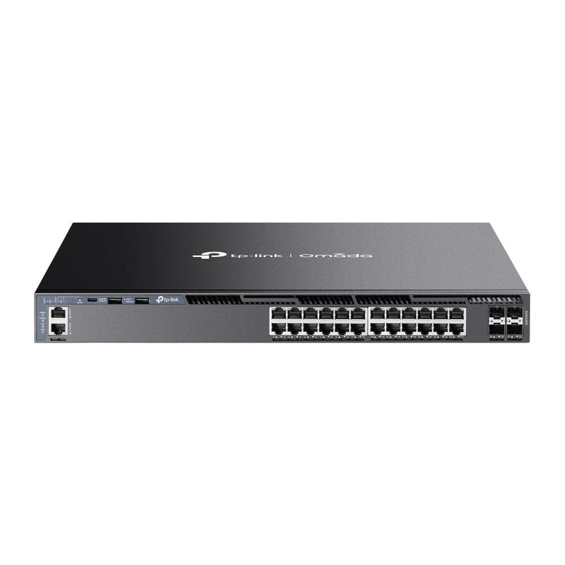 Omada 24-PORT Gigabit Stackable L3 Managed Switch With 4 10GE Sfp + Slots