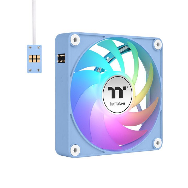 Thermaltake Fan PC CT120 Ex ARGB Sync PC Cooling Fan, Box Blue Claro, Paquete 3 CL-F196-PL12BU-A