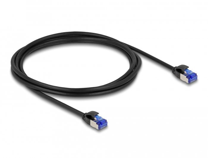 Delock 80228 Network Cable RJ45 CAT.6A S/FTP Slim 2M Negro