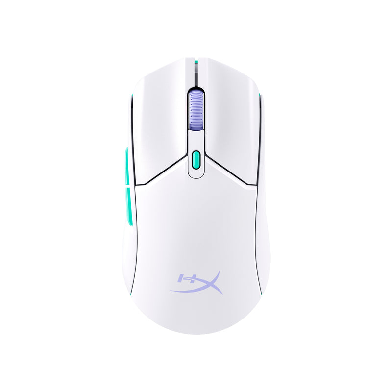 HP Hyperx Pulsefire Haste 2 Core Inalámbricos: Mouse Gaming White/Green/Púrpura)