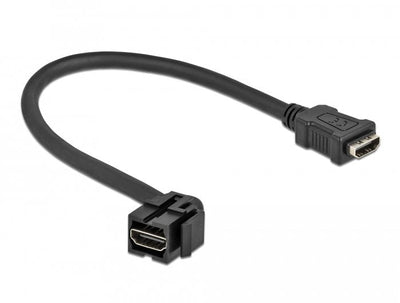 Delock Keystone Módulo HDMI Connector Female 110 HDMI Connector Female With Cable Black — image 1