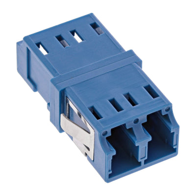 Inline Adapter Fibre Optic Duplex Lc/Lc Sm Case Ceramic Blue — image 1