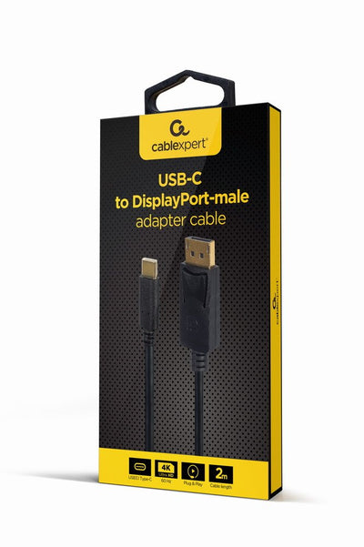 Gembird USB-C To DisplayPort-male Adapter 4K 60 HZ 2M Black — image 1