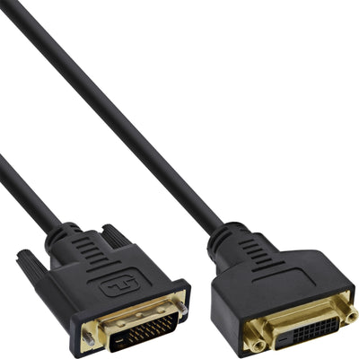 Inline Cable DVI-d Premium 24 + 1 Male a Female Dual Link 3M — image 1