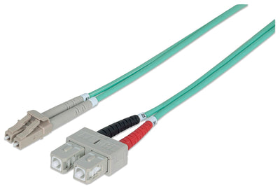 Intellinet 750912 Cable Fibre Optic 1M OM3 Lc Sc Aqua — image 1