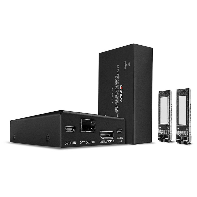 Lindy Extensor KVM DisplayPort 1.2 Fibre Optic 300M