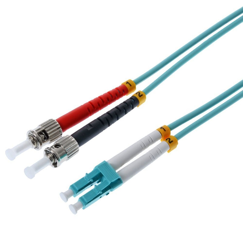 Helos Lwl Network Cable Lc/St Duplex 50/125?M OM3 Aqua 3,0M