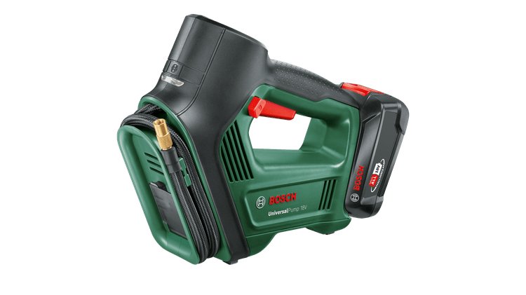 Bosch Bricolaje Y Jardín Bomba Air a Batería Universalpump 18V Set Verde/Negro Batería Li-ion 2,0AH, Power Fo