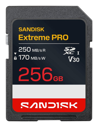 SanDisk Extreme Pro Memory Card Flash 256GB Video Class V30 / Uhs-i Sdxc Uhs-i — image 1