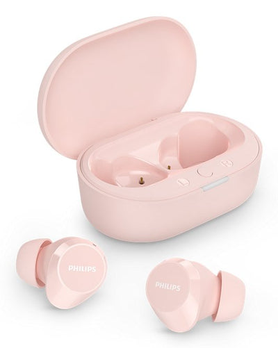 Philips Headphones Bluetooth TAT1209 With Case Charging Battery Life 6H Rosas — image 1
