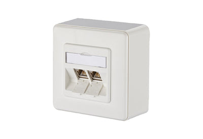 Metz Connect E-dat Módulo 2 Port Ap CAT.6A, White Puro — image 1