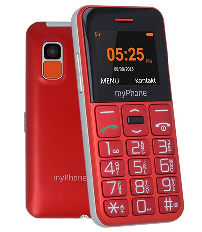 Myphone Halo Easy Red Mobile Phone Senior 1.77'' Camera VGA Bluetooth