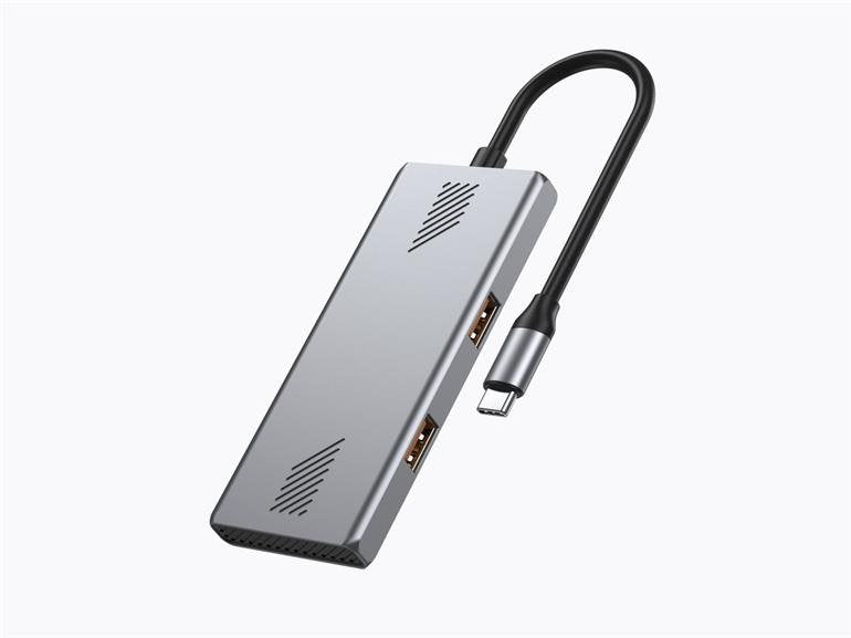 Gembird 4-PORT a + C USB 3.2 Gen 2 Type-c Hub