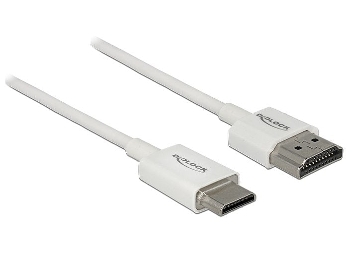 Delock 85142 HDMI Cable With Ethernet - Hdmi-a Male HDMI Mini-c Male 3D 4K 1M Thin High Quality