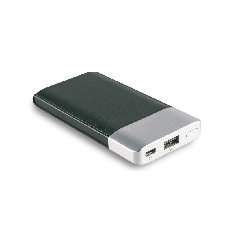 Realpower Powerbank PB-4000 Fashion Black (lederoptik)
