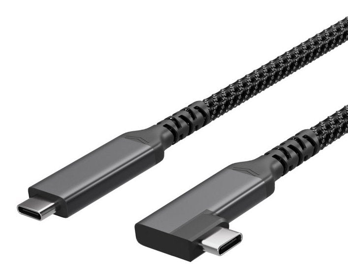 Shiverpeaks USB-C Cable Charging USB C/C 3.2 100W Pd Textil 90°2M
