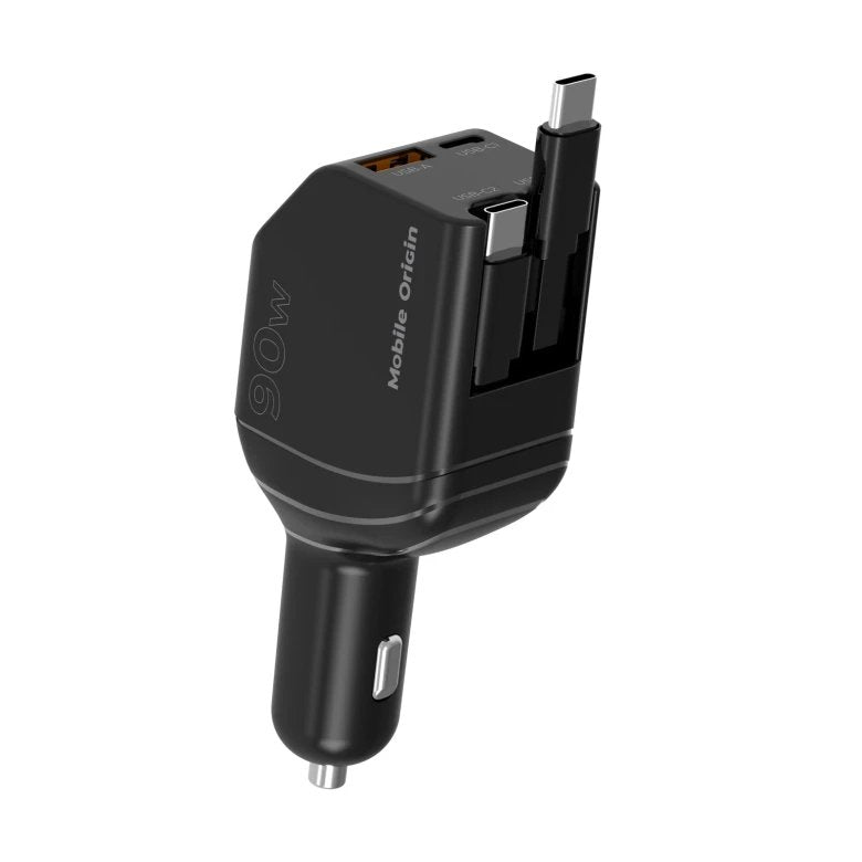 Mobile Origin 90W Car Charger CA22 USB-C + USB-A 2X Cable 60CM
