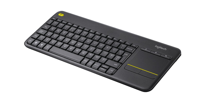 Logitech Teclado Italian K400 Plus TV RF Inalámbrico QWERTY Negro