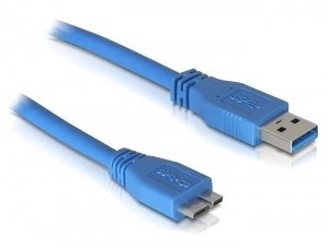 Delock Micro USB 3.0 - 1M USB Cable USB a Blue — image 1