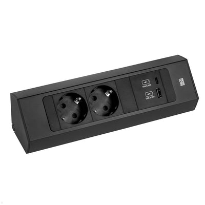 Bachmann Power Strip Casia 2 2XCEE7/3 1x USB a/C 22W 2,0M Aeh Sw — image 1