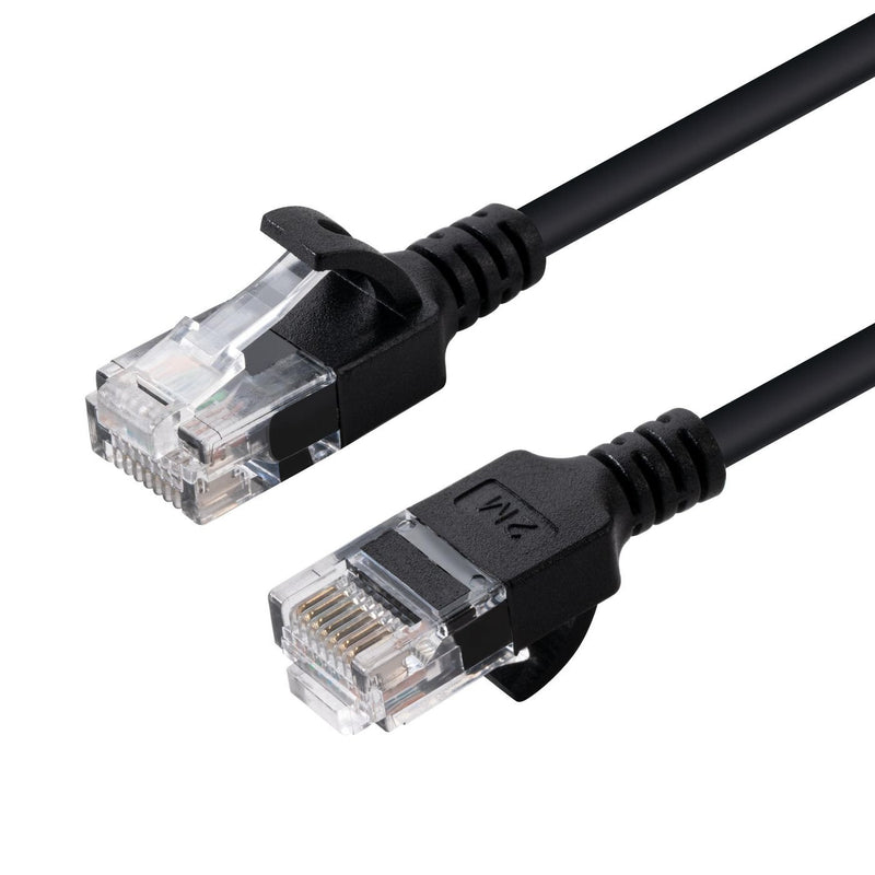 Microconnect V-UTP6A02S-SLIM Network Cable Black 2M CAT.6A U/UTP (UTP)