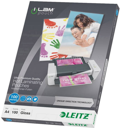 Leitz Film Laminación Ilam A4 100MIC Espesor Film 100, 100 Pieces — image 1