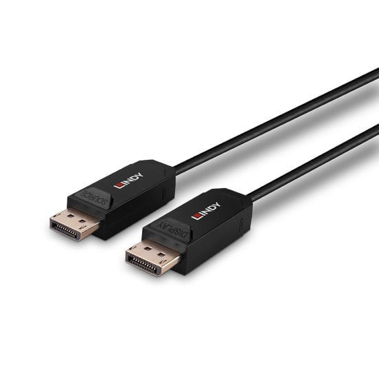 Lindy Cable Híbrido Fibre Optic DisplayPort 2.0 UHBR10 30M