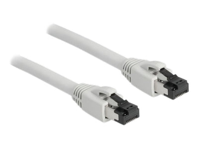 Delock Network Cable RJ45 CAT.8.1 S/FTP 1M Bis 40Gbps Grey — image 1
