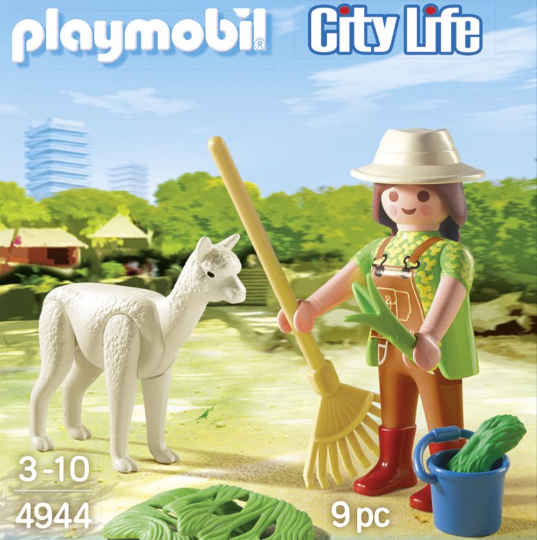 Playmobil 4944 Cuidador Animales With Alpaca