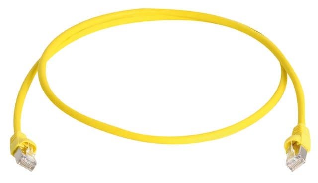 Telegärtner Network Cable SFTP CAT.6A Yellow 2,0M