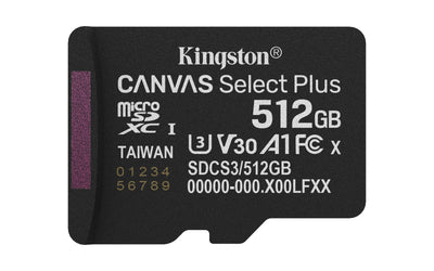 Kingston Memory Micro Sdxc 512GB Uhs-i/SDCS3/512GBSP — image 1