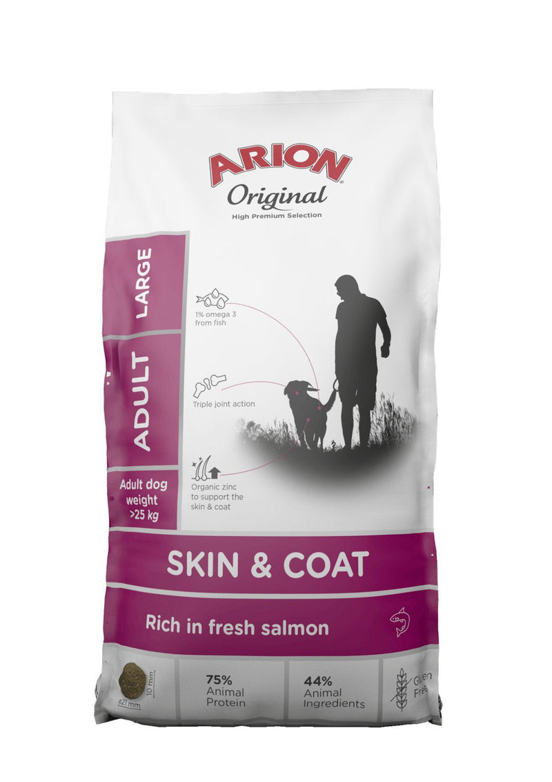 Arion Genuine Skin&coat Large Sucha Karma Perro 12KG