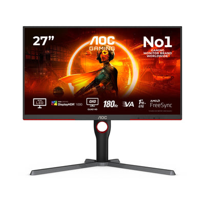 AOC Monitor G3 Q27G3XMN [27] 2560 X 1440 Pixels 2K Ultra HD LED Black — image 1