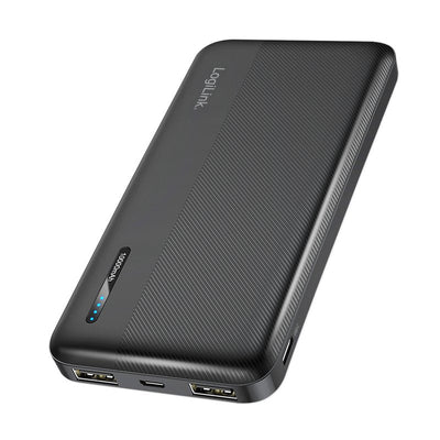 Logilink Power Bank Mobile, Lipo, 10.000MAH, USB-C In Out, Black — image 1