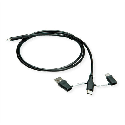 Roline USB 2.0 Cable Type-c M With Datenblockier-adaptadores Type a + C 1M — image 1