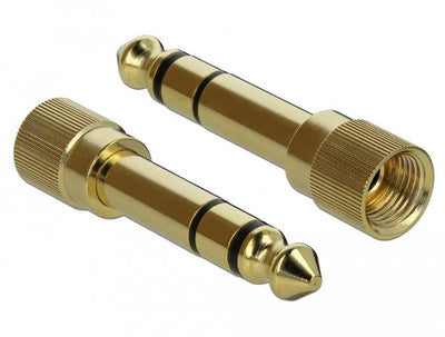 Delock Adapter 6,35MM Stereo Male a 3,5MM Stereo Female — image 1