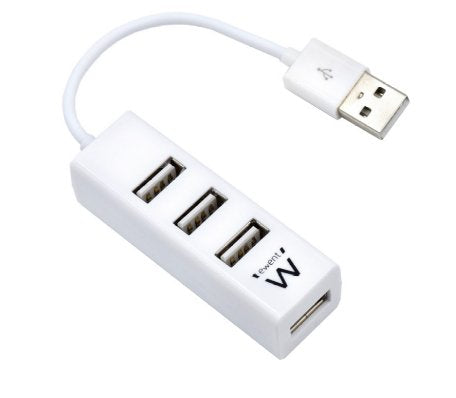 Ewent Mini Hub USB 2.0 4 Ports Blancoâ EW1122Â