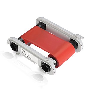 Evolis Ribbon Genuine Monocromo Red - 1000 Cards - Primacy — image 1