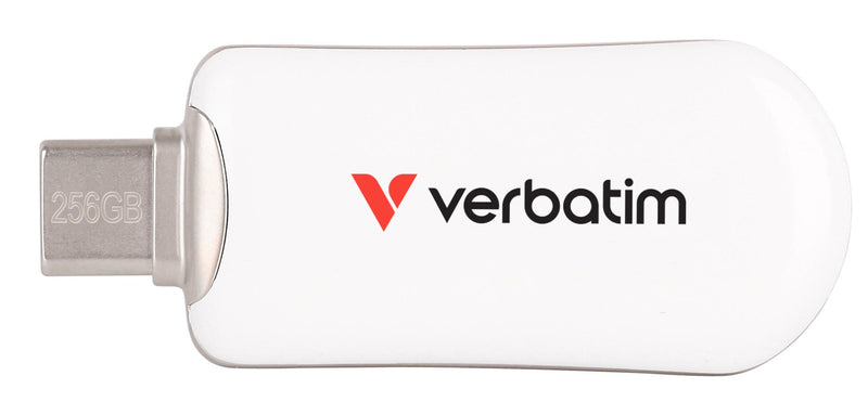 Verbatim Plectra Blanco 256GB USB-C Flash Unidad 30230