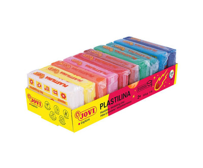 Jovi Pack 10 Pastillas Plastilina 50GR - 100% Vegetal - Muy Moldeable - No Se Seca - Colours Mezclables - Colo — image 1