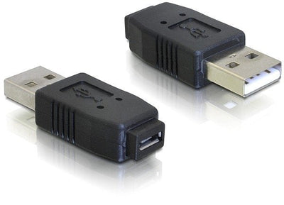 Delock Adapter USB 2.0A Micro USB M/H Black 65029 — image 1