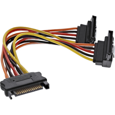 Inline SATA Power And -cable Connector Female SATA a 2 Connectors SATA With Pestillos 0,15M — image 1